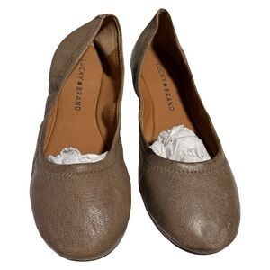 Lucky Brand Women's Brown Leather Loafers SB11